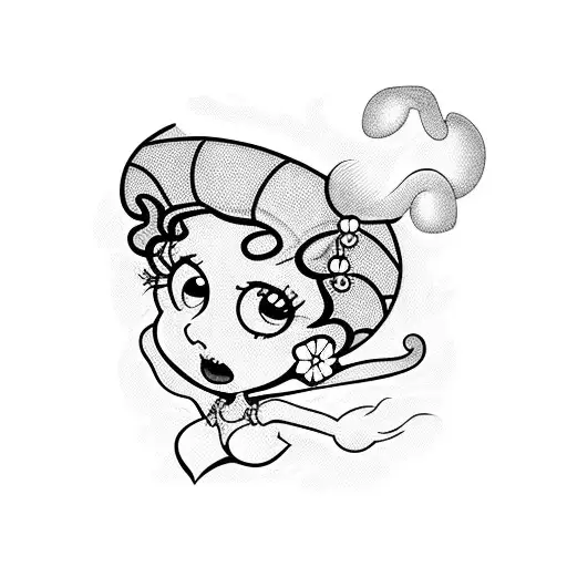 Betty boop  tattoo design idea