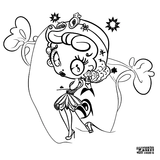 Betty boop  tattoo design idea