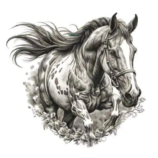 a tattoo to remember my paint horse named Sport. he had a Nike symbol on his side  tattoo design idea