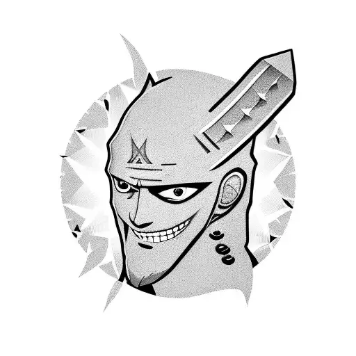  Roronoa Zoro  tattoo design idea