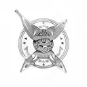 coqui with Tribal lines  tattoo design idea