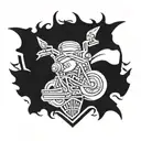 Harley Davidson Bar & Shield tattoo design idea