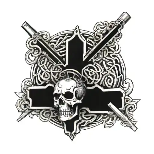 Black Sabbath, Celtic Cross + 3 tattoo design idea