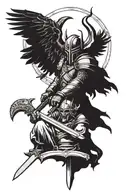 black sabbath, philosophy, vikings, crow sitting, sword, love tattoo design idea