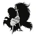 Black Sabbath, love, axes, warrior, angels tattoo design idea