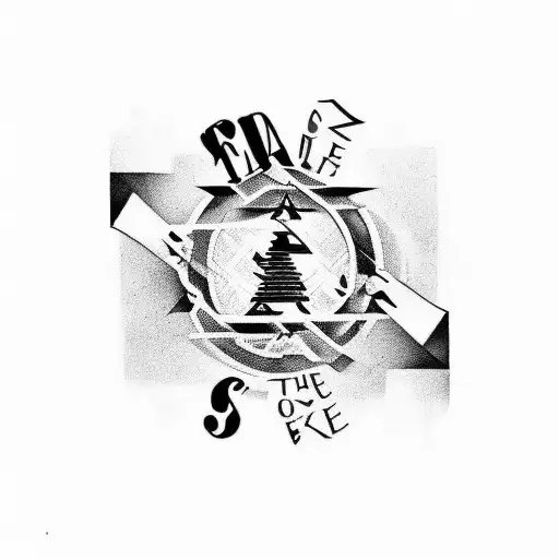 create a tattoo design that is edgy with this quote "Take the Risk or Loose the Chance!" maybe make the s in risk a $ tattoo design idea