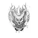 tribal forearm tattoo design idea