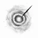 milky way galaxy tattoo design idea
