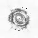 milky way galaxy tattoo design idea