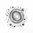 milky way galaxy tattoo design idea