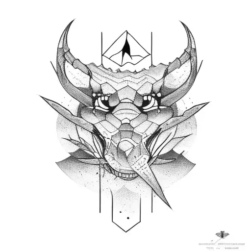 mountain bike and viper tattoo design idea