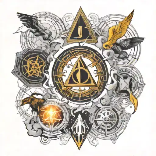 scifi, Harry Potter, Star Wars, Star Trek, doctor Who, hunger games, divergent crests tattoo design idea