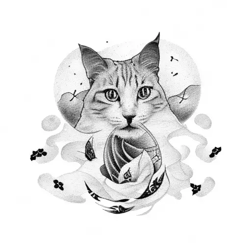 simple black and white tattoo to represent months of march, april, may and June tattoo design idea