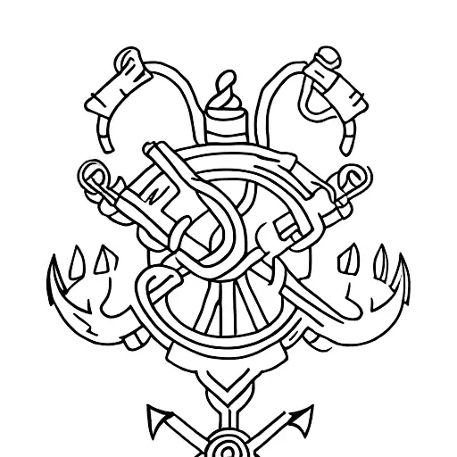 family birthday with anchor tattoo design idea