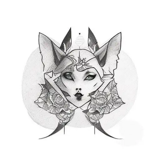 A tattoo design that incorporates the name “Sarah” in a stylish way with a vintage and retro aesthetic tattoo design idea