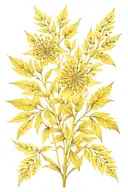Stiff Goldenrod pattern tattoo design idea
