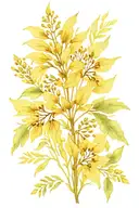 Stiff Goldenrod pattern tattoo design idea