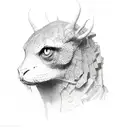 thinker  tattoo design idea