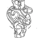 thinker  tattoo design idea