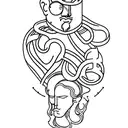 thinker  tattoo design idea