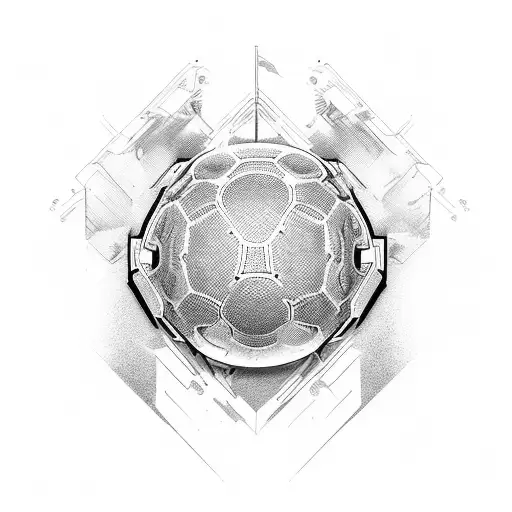 kickbox football tattoo design idea