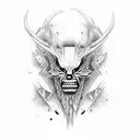 Wendigo tattoo design idea