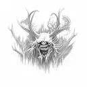 Wendigo tattoo design idea
