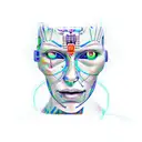 Artificial Intelligence VS human  tattoo design idea