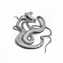 join, or die, historical, snake tattoo design idea