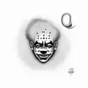 clown face mexican graffiti art tattoo design idea
