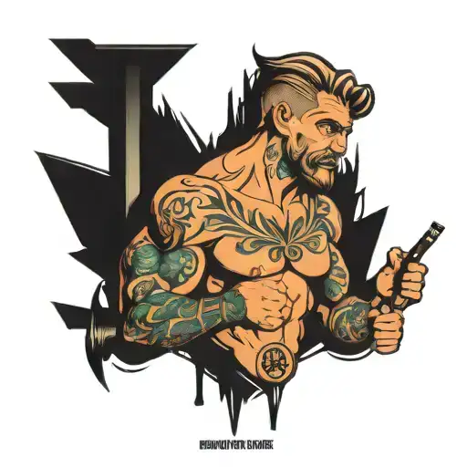 emblem, Maison LPG, fred, anthony, romain, muscular, creative, cigartettes, finance bro,  tattoo design idea