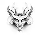 Baphomet  tattoo design idea