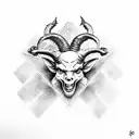 Baphomet  tattoo design idea