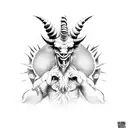 Baphomet  tattoo design idea