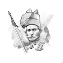 Italian flag  tattoo design idea