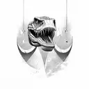 trex tattoo design idea