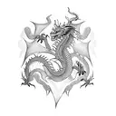 dragon book  tattoo design idea