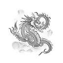 dragon book  tattoo design idea