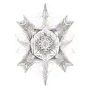 anglo saxon pattern tattoo design idea