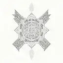 anglo saxon pattern tattoo design idea