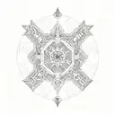 anglo saxon pattern tattoo design idea