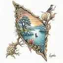 solitude tattoo design idea