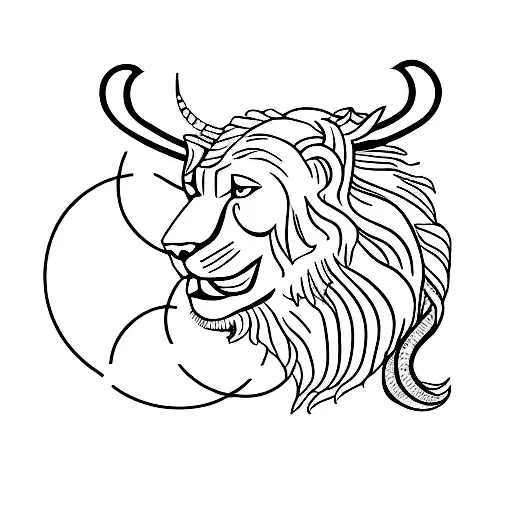 cancer leo Taurus  tattoo design idea