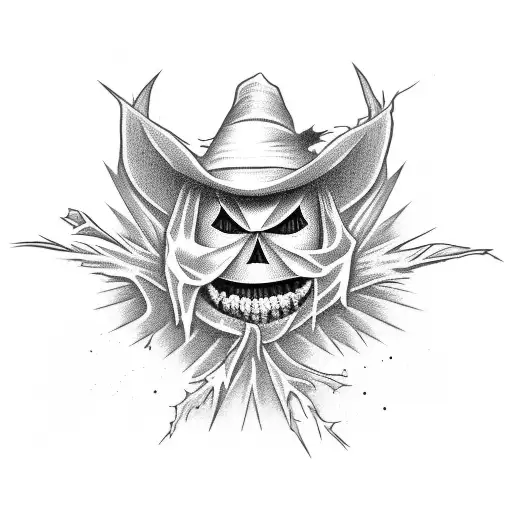 scarecrow tattoo design idea