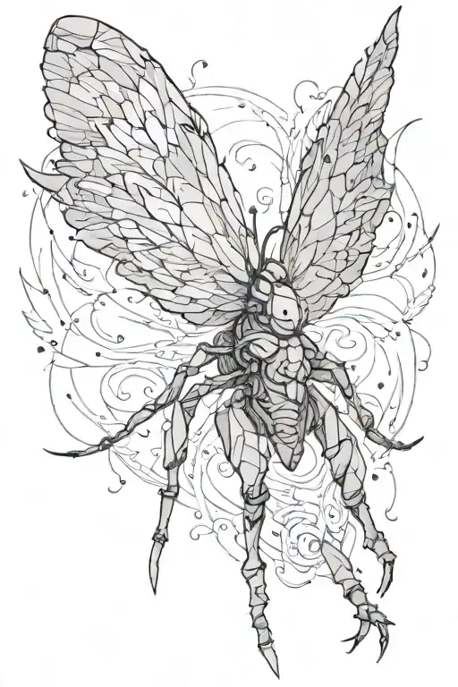 those eyes like fire I'm a winged insect you're a funeral pyre tattoo design idea