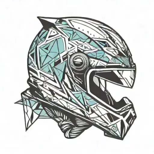 helmet motocross tattoo design idea