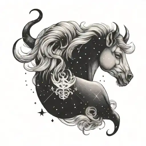 Cancer Leo Capricorn constellation tattoo design idea