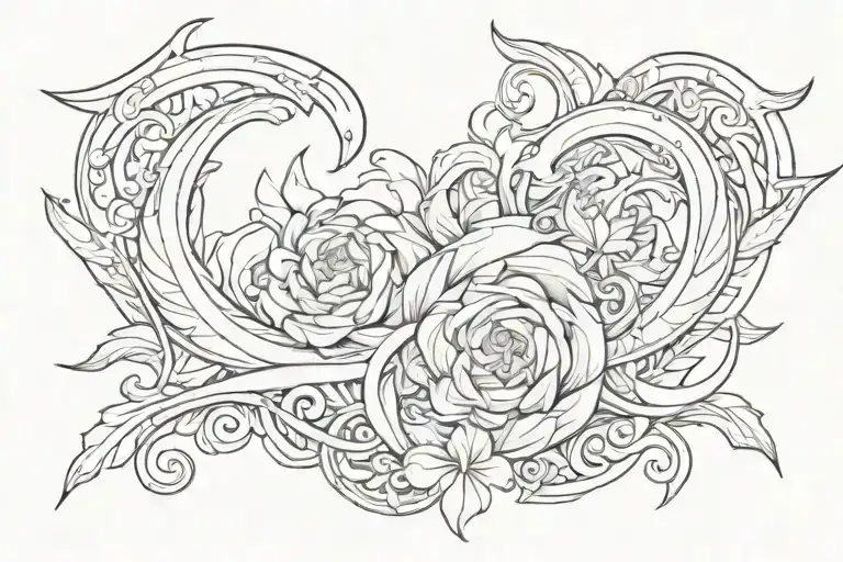 bicept tattoo black tattoo design idea