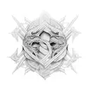 twin flame tattoo design idea