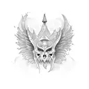 twin flame tattoo design idea